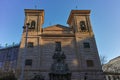 Morning view of Iglesia de San Martin de Tours in City of Madrid