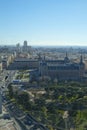 Madrid, Spain. January, 12, 2019. Madrid skyline from the lighthouse of Moncloa Royalty Free Stock Photo