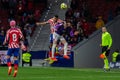 Madrid, Spain- January 21, 2023: Soccer match between Atletico de Madrid and Real Valladolid at Civitas Metropolitano. Royalty Free Stock Photo