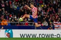 Madrid, Spain- January 21, 2023: Soccer match between Atletico de Madrid and Real Valladolid at Civitas Metropolitano. Royalty Free Stock Photo