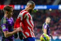 Madrid, Spain- January 21, 2023: Soccer match between Atletico de Madrid and Real Valladolid at Civitas Metropolitano. Royalty Free Stock Photo