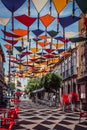 Madrid,Spain 25 July,2014 Background colorful streets decoration