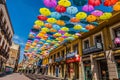 Madrid,Spain 25 July,2014 Background colorful streets decoration