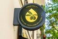 Facade of a gourmet extra virgin olive oil store in Madrid, Spain