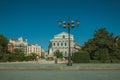 Square with the Royal Theatre in Madrid