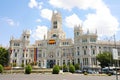 MADRID, SPAIN - JULY 2, 2019: the main facade of the City Hall, located at Plaza de Cibeles square, City Council of Madrid, Spain Royalty Free Stock Photo