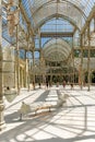 Madrid, Spain, July 20, 2018: Madrid - Palacio de Cristal or Crystal Palace in Buen Retiro park Royalty Free Stock Photo