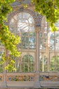 Madrid - Palacio de Cristal or Crystal Palace in Buen Retiro park Royalty Free Stock Photo