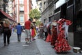 Trade street in the centre of Madrid.