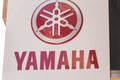 Yamaha logo on Yamaha retailer