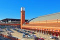 Atocha railways Station at Plaza del Emperador Carlos V Empero Royalty Free Stock Photo