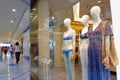 Madrid, Spain - June 10, 2021: bold female mannequins on store display in summer clothes in La Vaguada shopping mall