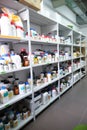 Chemical storage room in a research laboratory