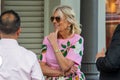 Madrid, Spain- June 27, 2022: The first lady of the United States, Jill Biden and her granddaughters Maisy Biden and Finnegan Bide