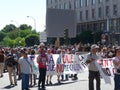 Massive demonstration. 19-J protests, Madrid. 15M