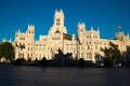 Madrid, Spain - 15, JUNE, 2014 Plaza de Cibeles, Madrid, Spain Royalty Free Stock Photo