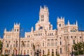 Madrid, Spain - 15, JUNE, 2014 Plaza de Cibeles, Madrid, Spain Royalty Free Stock Photo