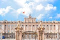 MADRID SPAIN - JUNE 23, 2015: Royal Palace Royalty Free Stock Photo