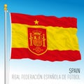 Spanish flag with NEW national football federation logo