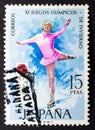 Female figure-skater for Sapporo 1972, the the XI Olympic Winter Games