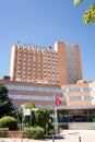 Main facade of the `12 de Octubre` hospital Royalty Free Stock Photo