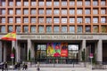 Main facade of the Spanish Ministry of Health, where the crisis of Covid-19 is being managed Royalty Free Stock Photo