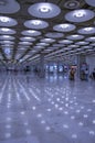 Madrid, Spain - MARCH 22 2018: Barajas International Airport Terminal interior. Duty free Madrid Arrival shop inside Adolfo Royalty Free Stock Photo