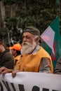 Madrid Spain; March 20, 2022: Demonstration of the rural world in Madrid. Hundreds of thousands of protesters march against the `r