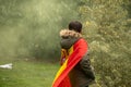 Madrid Spain; March 20, 2022: Demonstration of the rural world in Madrid. Hundreds of thousands of protesters march against the `r Royalty Free Stock Photo