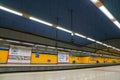 MADRID, SPAIN - MARCH 23, 2019: Front view of Delicias subway station Madrid Metro.