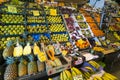 Fruit vegetable shop on the street of the city of Madrid. Royalty Free Stock Photo