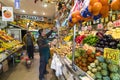 Fruit vegetable shop on the street of the city of Madrid. Royalty Free Stock Photo