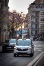 Vertical view of the streets of the center of Madrid