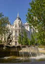 Fountain of the Shell or the Birth of Water. Plaza de EspaÃÂ±a square. Madrid, Spain