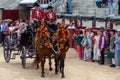 Madrid, Spain- May 2, 2023: Goya bullfight in the Las Ventas bullring in Madrid.