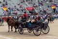 Madrid, Spain- May 2, 2023: Goya bullfight in the Las Ventas bullring in Madrid.