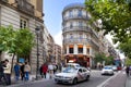 MADRID, SPAIN - MAY 28, 2014: Madrid city cstreet