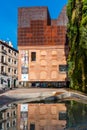 Outdoors view of CaixaForum building in Madrid Royalty Free Stock Photo