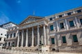 Palacio de las Cortes building in Madrid house of  the Spanish Congress of Deputies Royalty Free Stock Photo