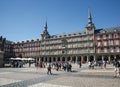 Sunny day in Plaza Mayor Royalty Free Stock Photo