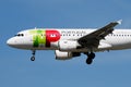 TAP Air Portugal passenger plane at airport. Schedule flight travel. Aviation and aircraft. Air transport. Global