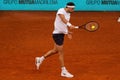 Madrid, Spain- May 1, 2023: Tennis match between Carlos Alcaraz and Grigor Dimitrov.
