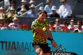 Madrid, Spain- May 5, 2023: Tennis match at the Mutua Madrid Open between Carlos Alcaraz and Borna Coric