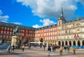 People at Mayor Plaza. Madrid