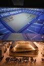 MADRID, SPAIN - NOVEMBER 16, 2023: Detail Model of the new Santiago Bernabeu stadium, Real de Madrid