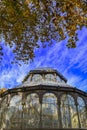 Madrid, Spain - November 18, 2023, Panorama of Palacio de Cristal , Glass Palace, in Buen Retiro Park in Madrid, Spain Royalty Free Stock Photo