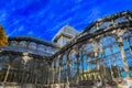 Madrid, Spain - November 18, 2023, Panorama of Palacio de Cristal , Glass Palace, in Buen Retiro Park in Madrid, Spain Royalty Free Stock Photo