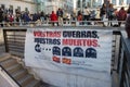 Madrid, Spain - November 28, 2015 - Protest against Syrian war, IS terrorism and islamophobia in Europe, at Madrid City center