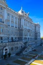 Madrid, Spain - November 16, 2023: The Royal Palace of Madrid, Palacio Real de Madrid Royalty Free Stock Photo