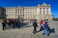 Madrid, Spain - November 16, 2023: The Royal Palace of Madrid, Palacio Real de Madrid Royalty Free Stock Photo